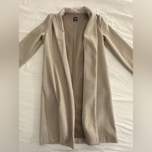 Zara Cream Wool Coat - Size M